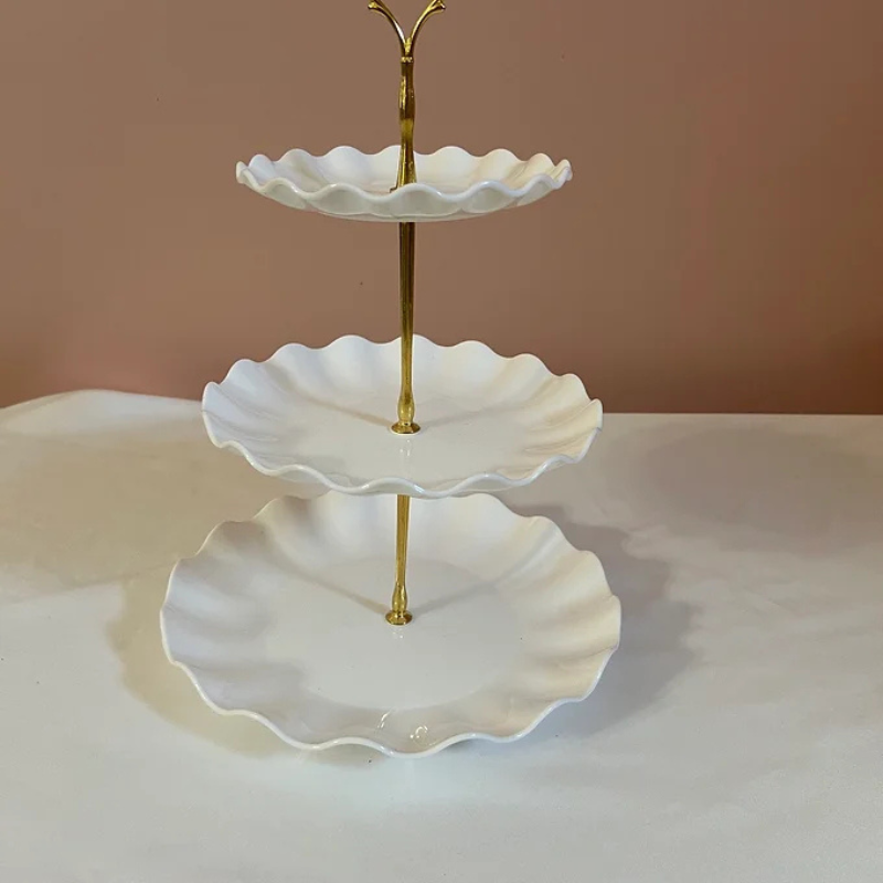 3Tier Wave Edge Cupcake Stand 
