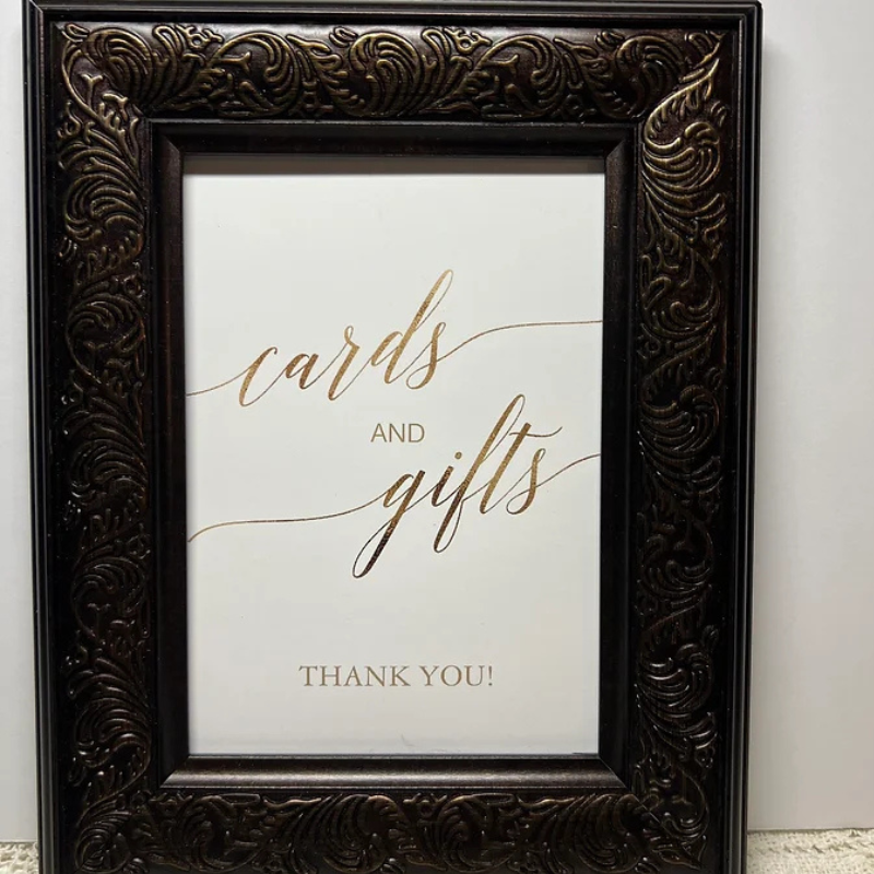 Cards and Gifts Frame Sign