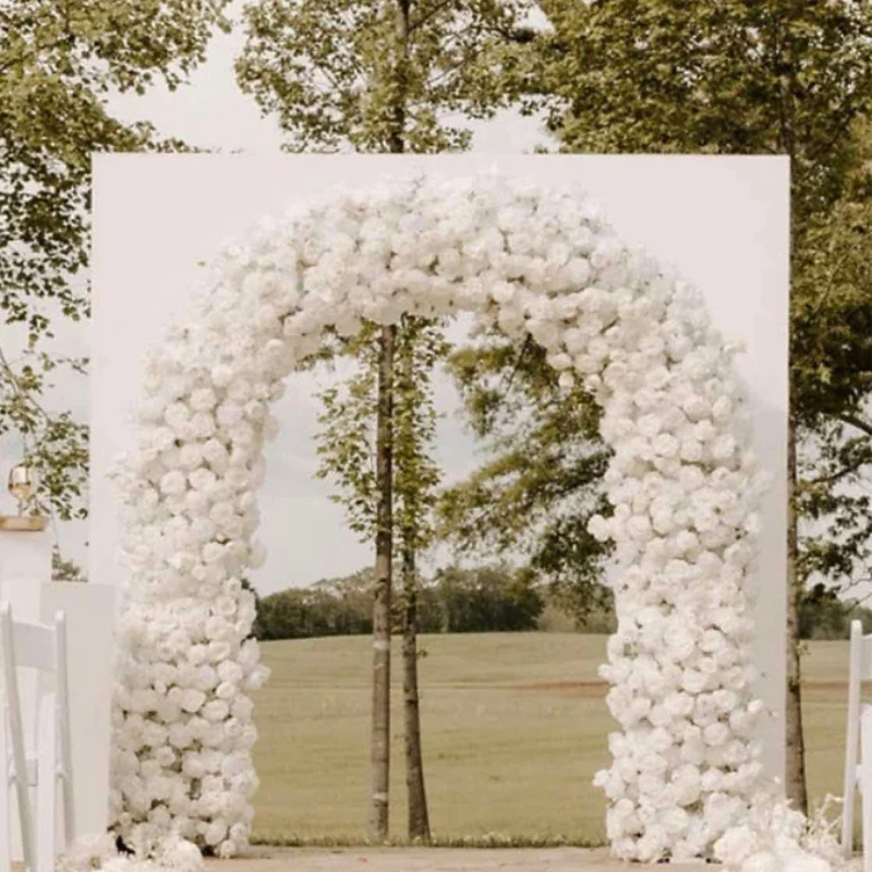 Elegant White Floral Arch