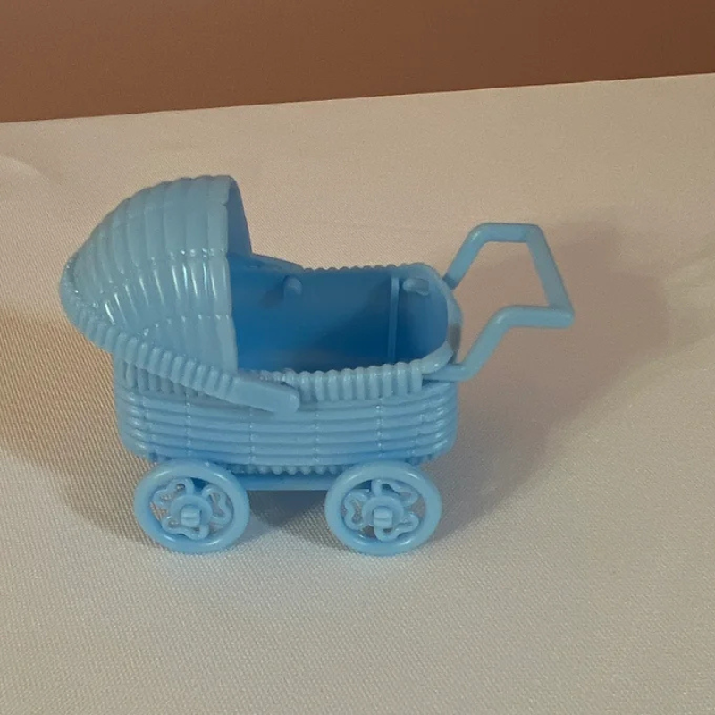 Blue Mini Stroller Decorations Set of 6