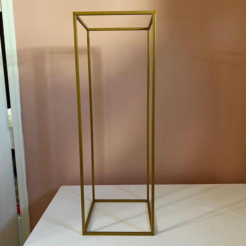 Gold Square Centerpiece Stand