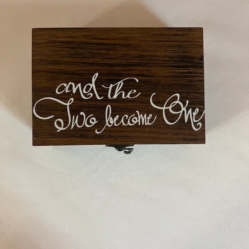 Mr and Mrs Wedding Ring Box 