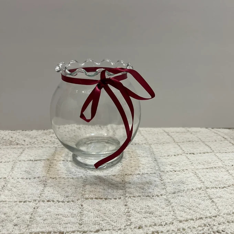 Ruffled Edge Bubble Vase