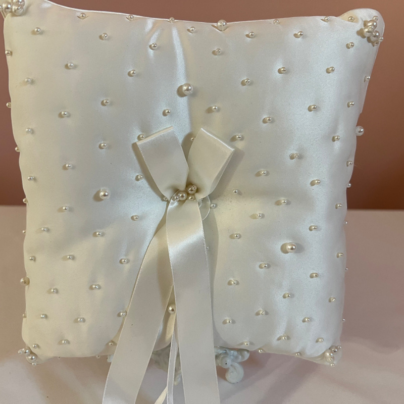 Pearly Ring Bearer Pillow 