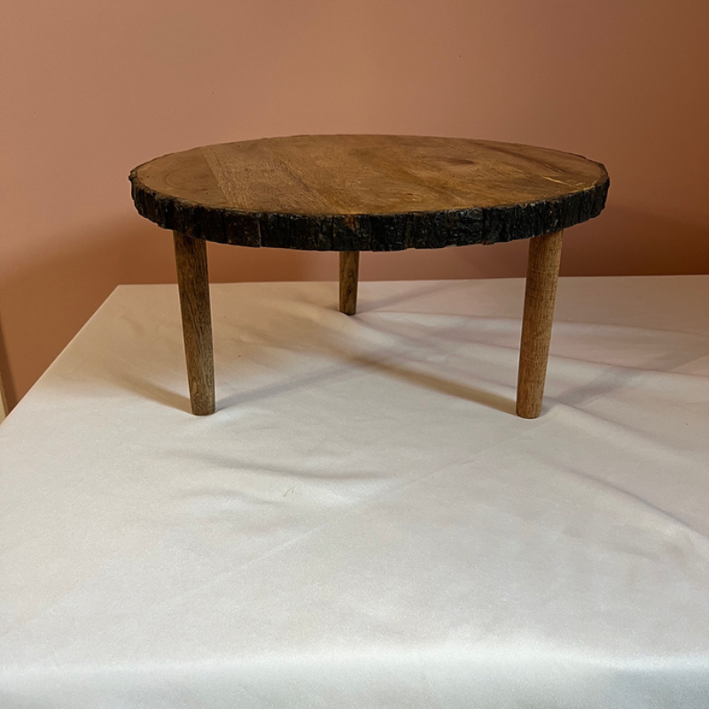 Wooden Slab Cake Stand