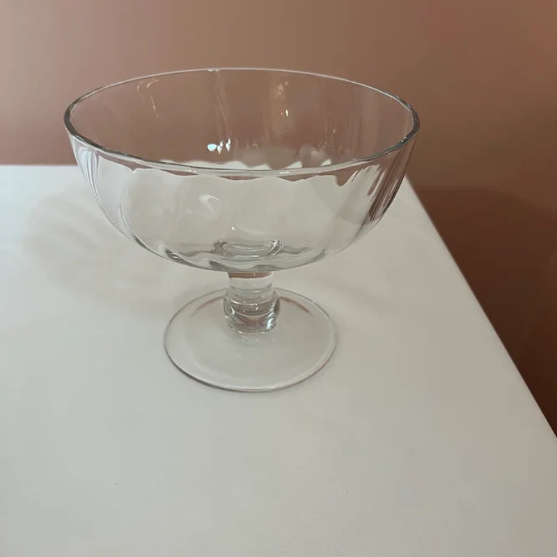 Clear Glass Footed Compote Bowl