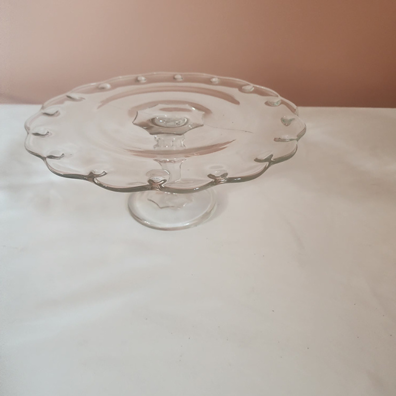 Decorativ Clear Glass Cake Stand