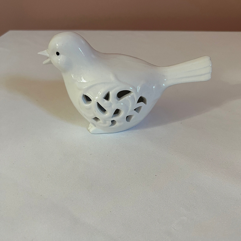 White Decorative Ceramic Bird