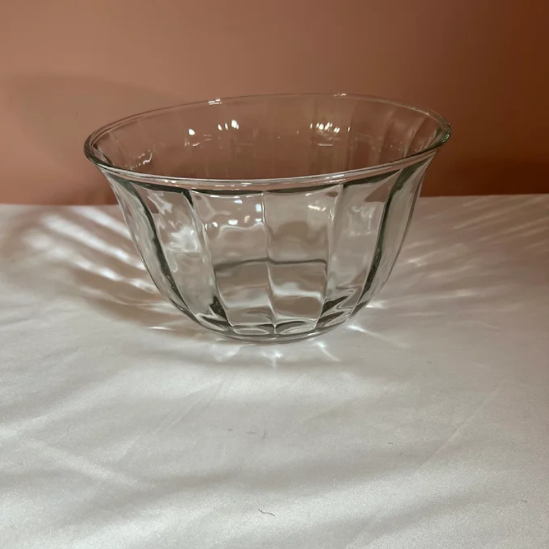 Clear Bowl with Lines