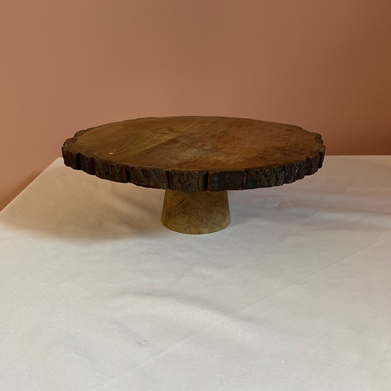 Wooden Slab Cake Stand