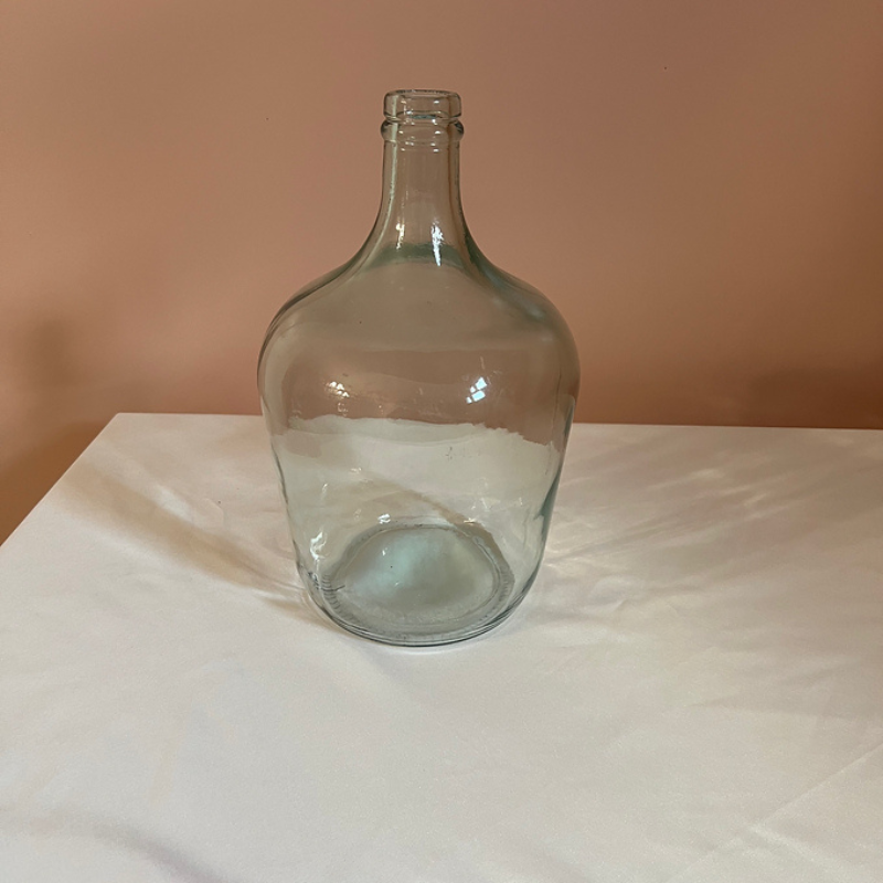Clear Glass Jug Vase