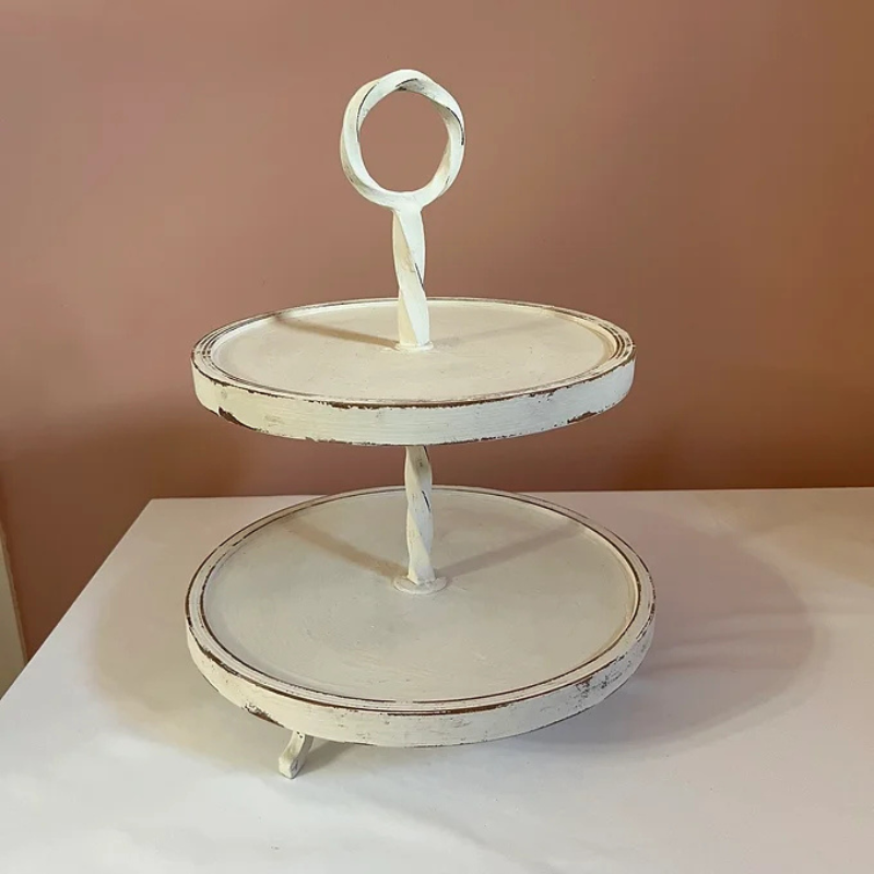 Distressed 2 Tier Tray 