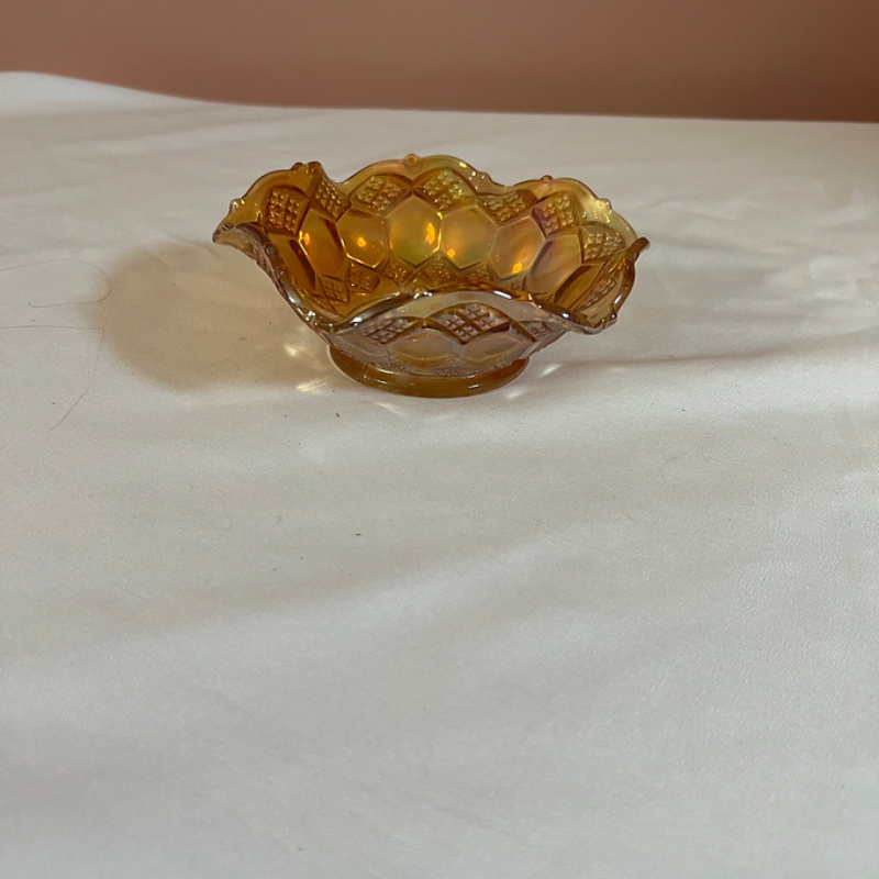 Vintage Carnival Glass Bowl 