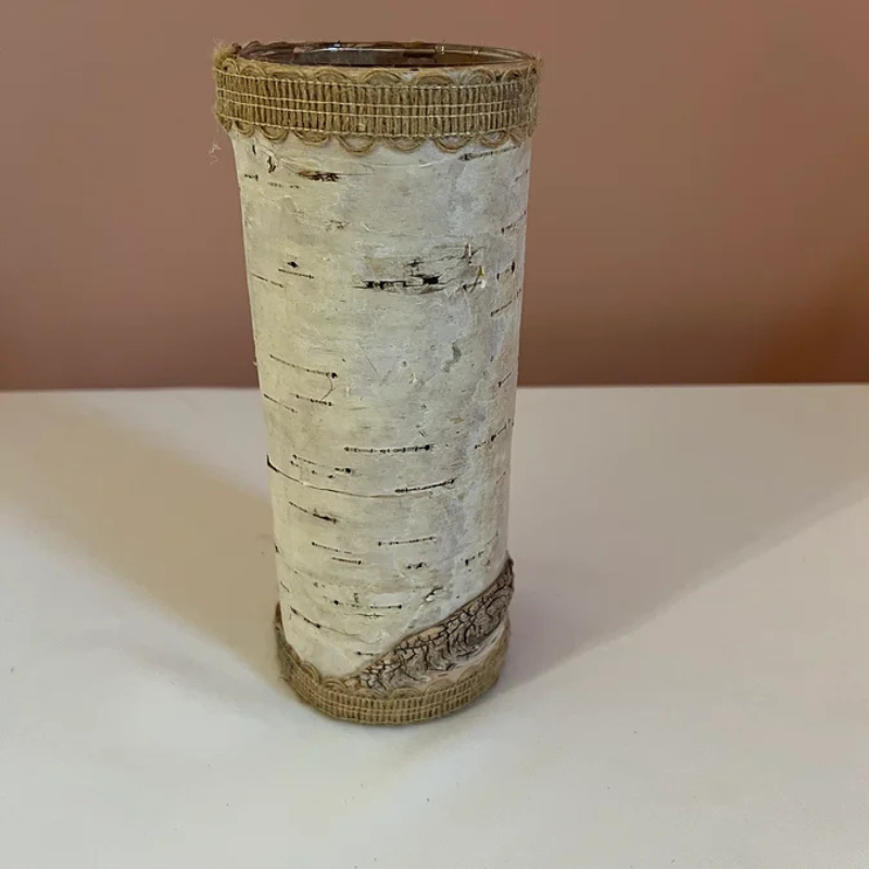 Birch Vase 9Inch Tall