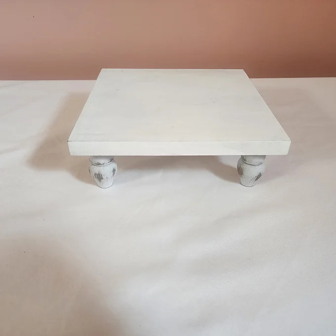 White Wooden Riser